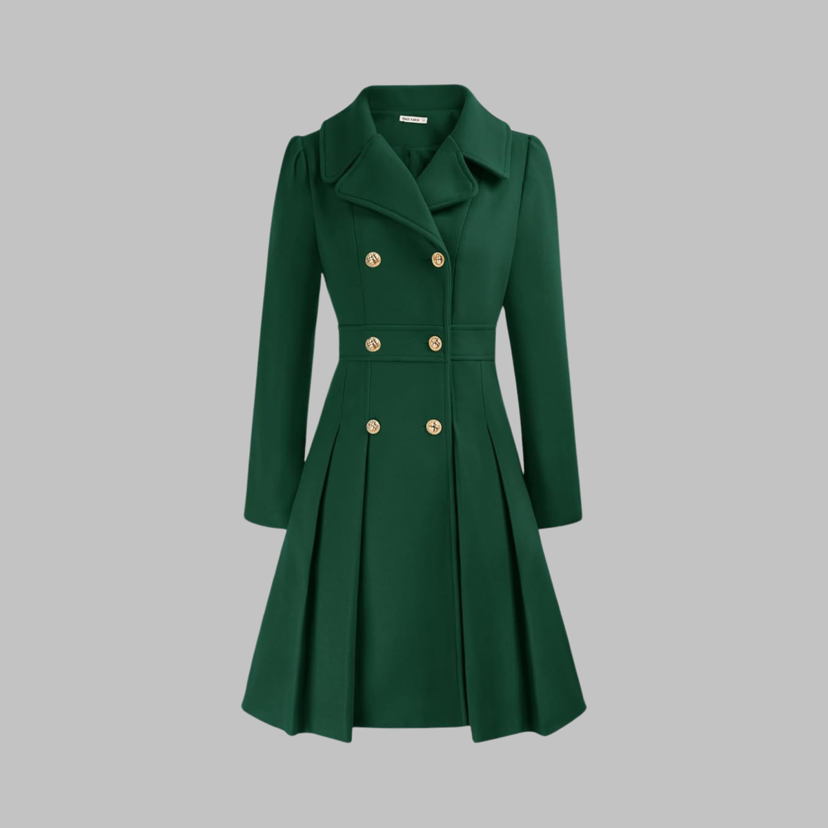 Dami™ | Classy Double Button Long Coat