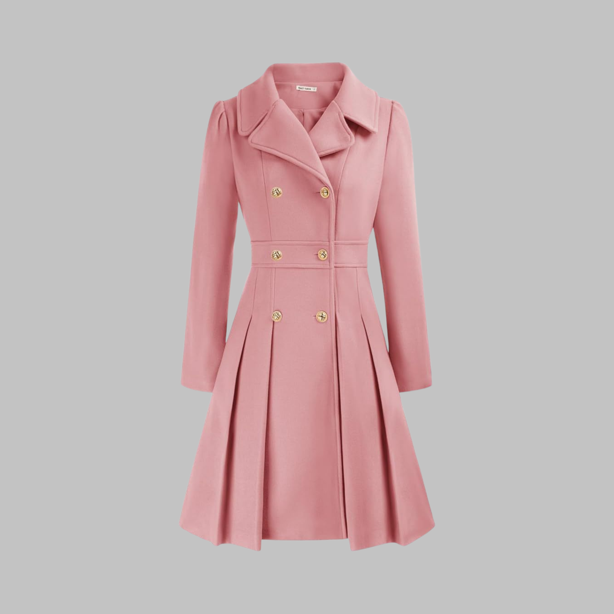 Dami™ | Classy Double Button Long Coat