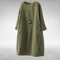 Amy™ | Relaxed Corduroy Midi Dress