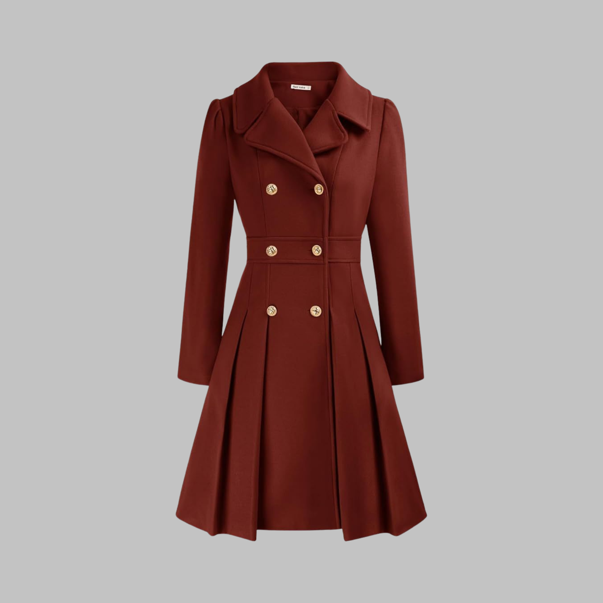 Dami™ | Classy Double Button Long Coat