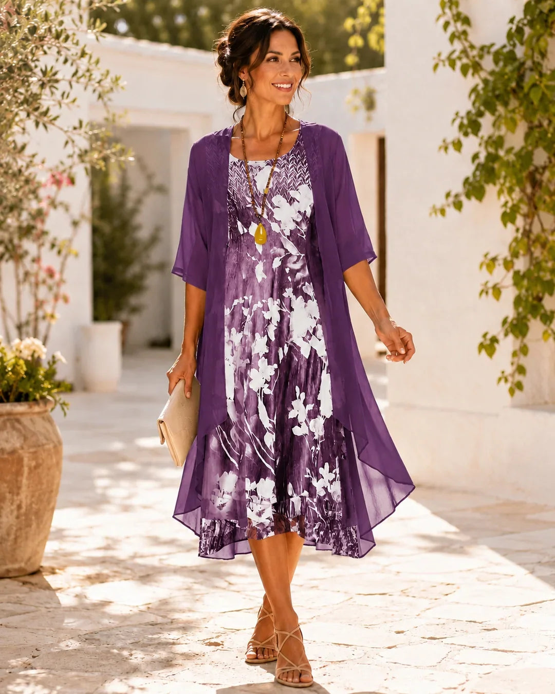 Wells Bozeman Floral Midi Dress