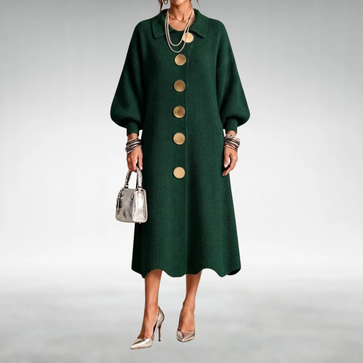 Arabella™ | Button-Front Maxi Dress