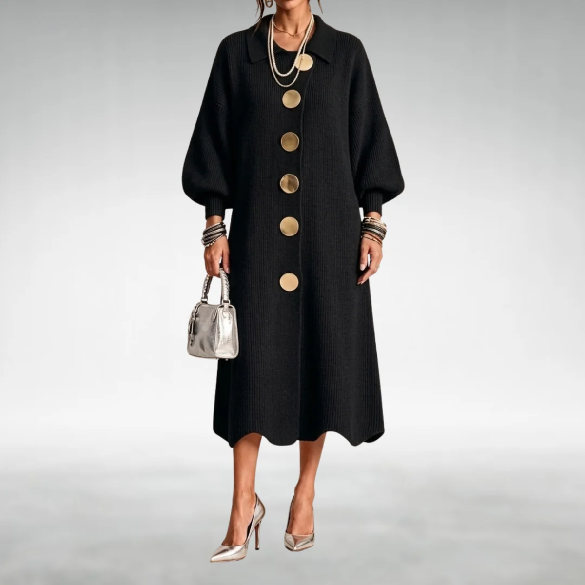 Arabella™ | Button-Front Maxi Dress