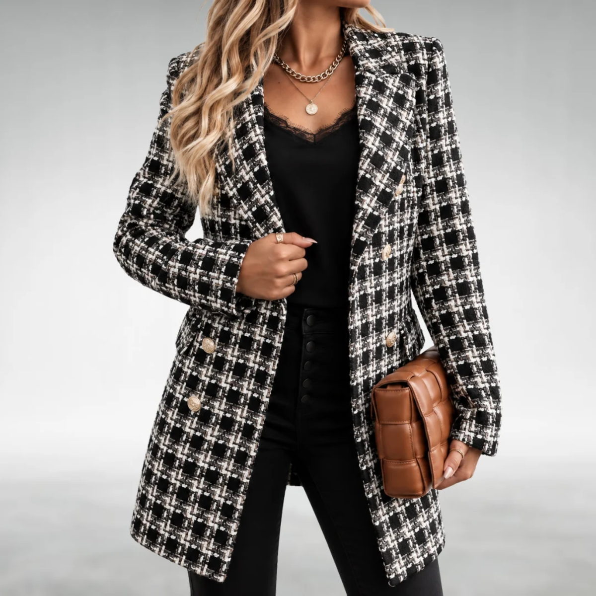 Loren™ | Classic Plaid Coat