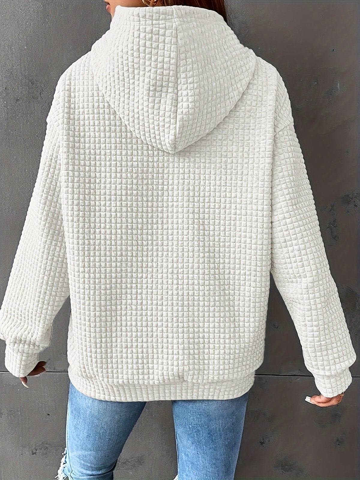 Rosaline™ | Textured Relaxed Hoodie