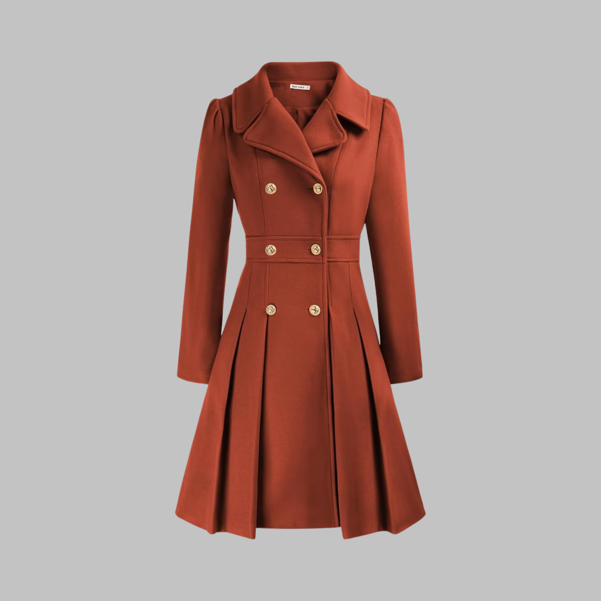 Dami™ | Classy Double Button Long Coat