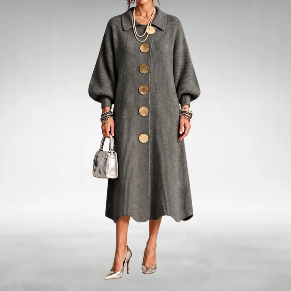 Arabella™ | Button-Front Maxi Dress