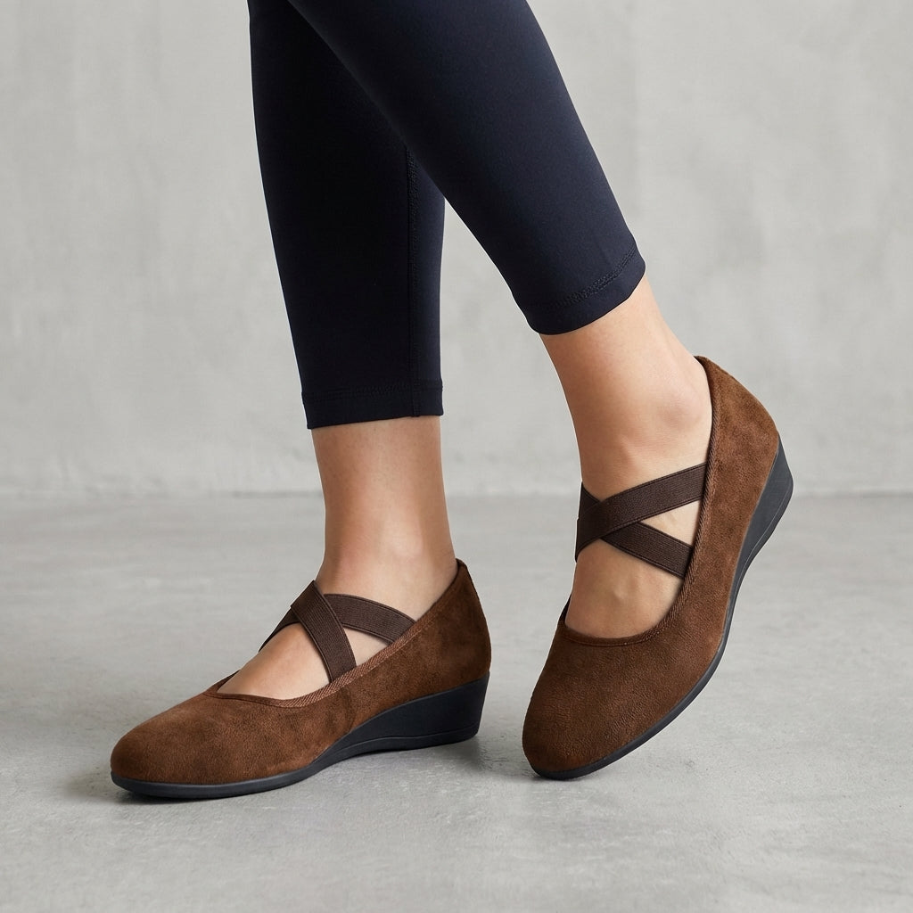 Flora™ | Orthopedic Criss-Cross Wedge Flats
