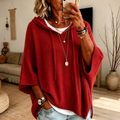 Emma | Hooded Poncho Sweater