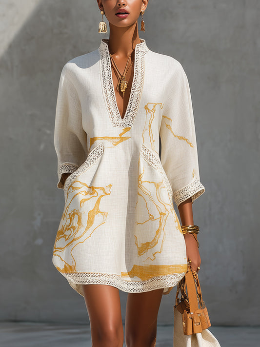 Clotilde™ Crocheted Lace Mini Dress