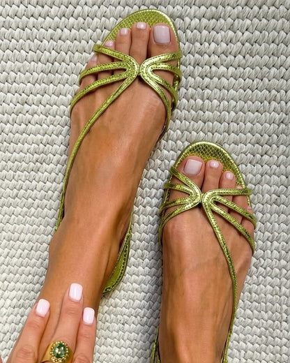 Ginevra | Golden Sandals Summer Elegance