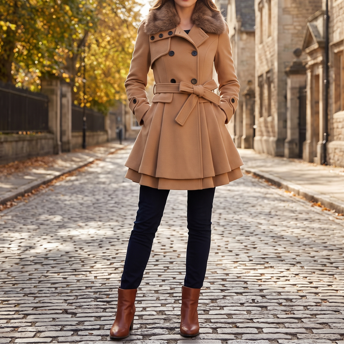 Claudia™ | Vintage Flair Trench Coat