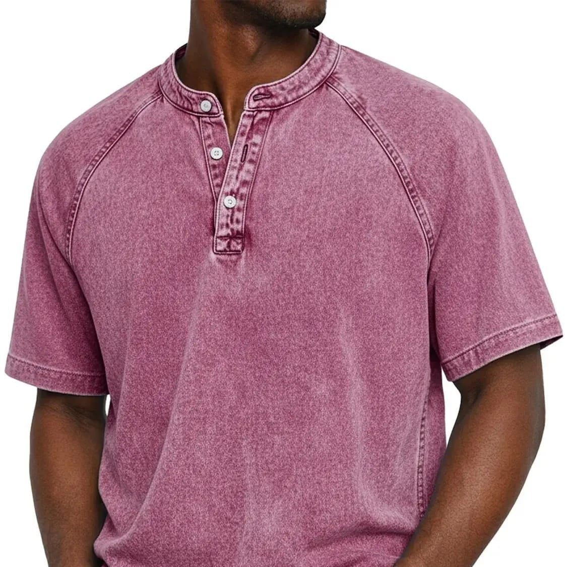 Carter™ | Washed Denim Henley Shirt