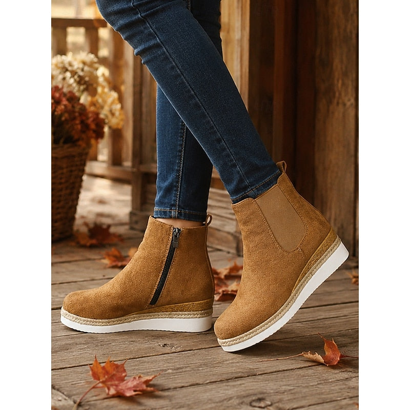 Ottilie™ | Wedge Chelsea Ankle Boots
