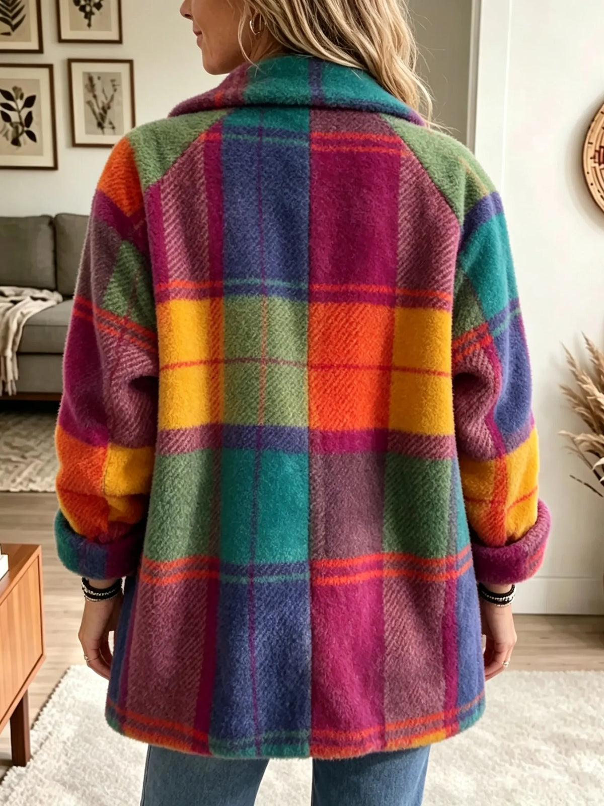 Penelope™ | Cozy Plaid Jacket