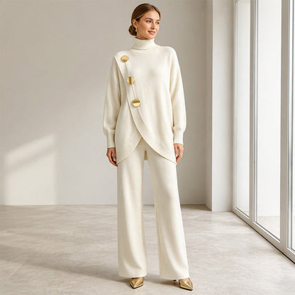 Mackenzie | Knit Turtleneck Two-Piece Set
