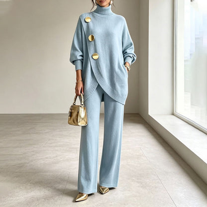Mackenzie | Knit Turtleneck Two-Piece Set