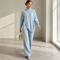 Mackenzie | Knit Turtleneck Two-Piece Set