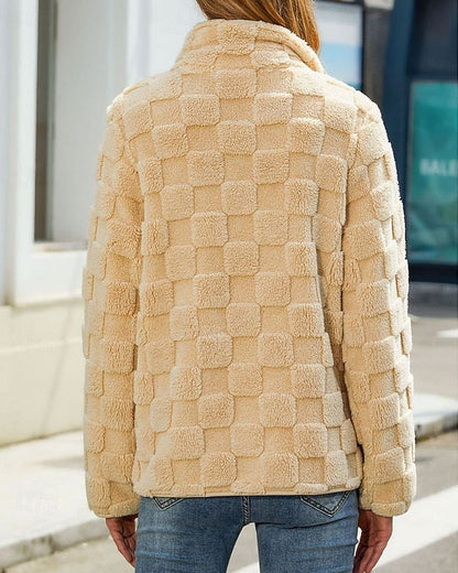 Rosabel™ | Textured Stand-Collar Jacket